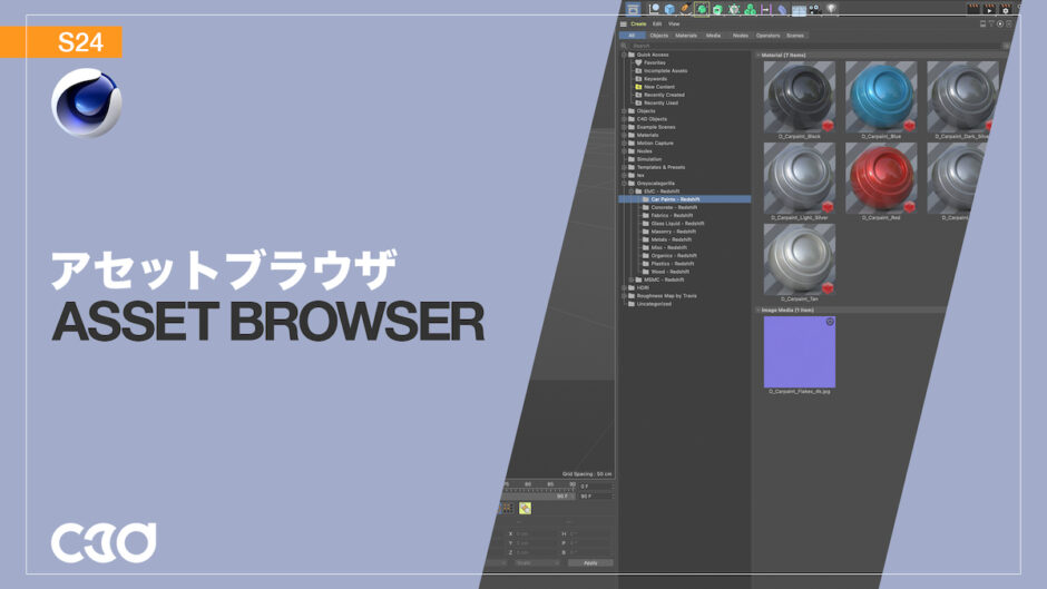 asset browser